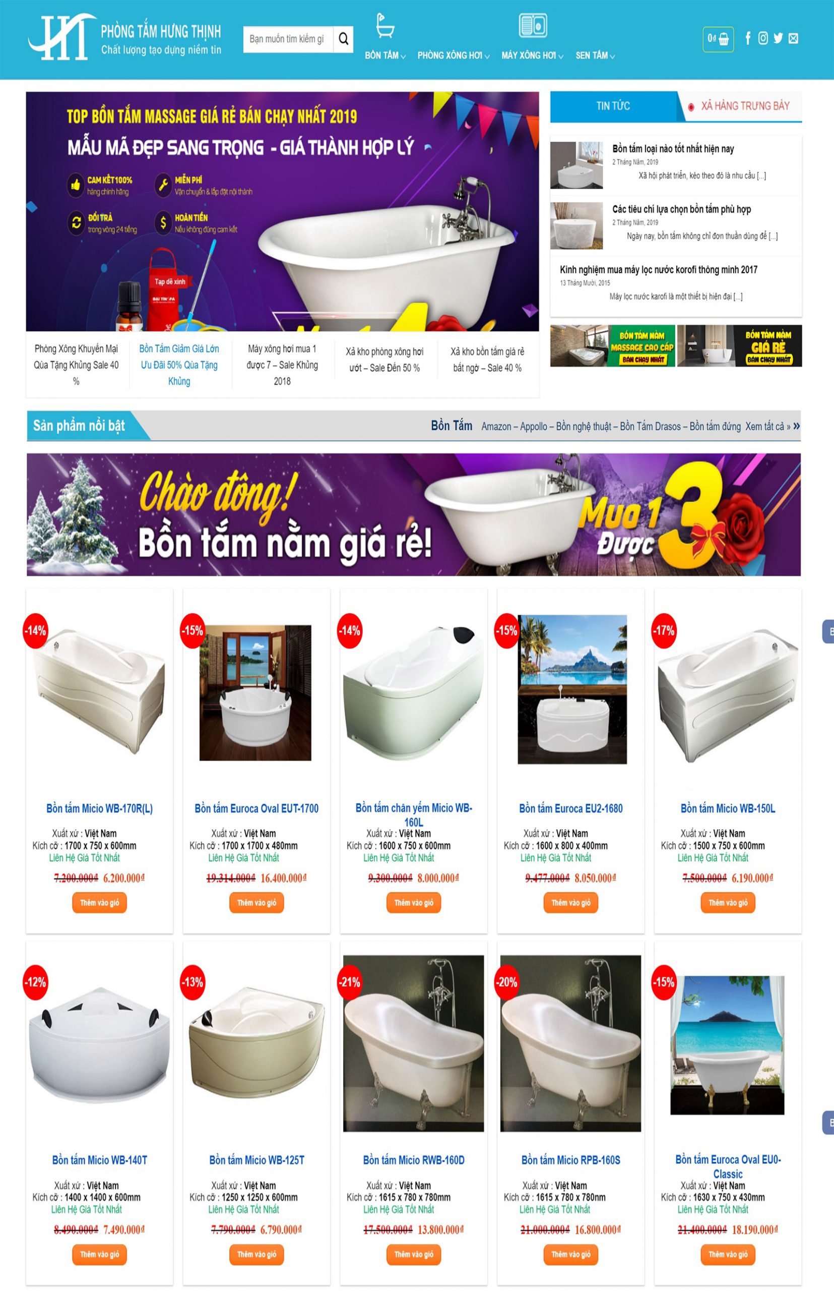 Giao diện web điện máy shop rất đẹp