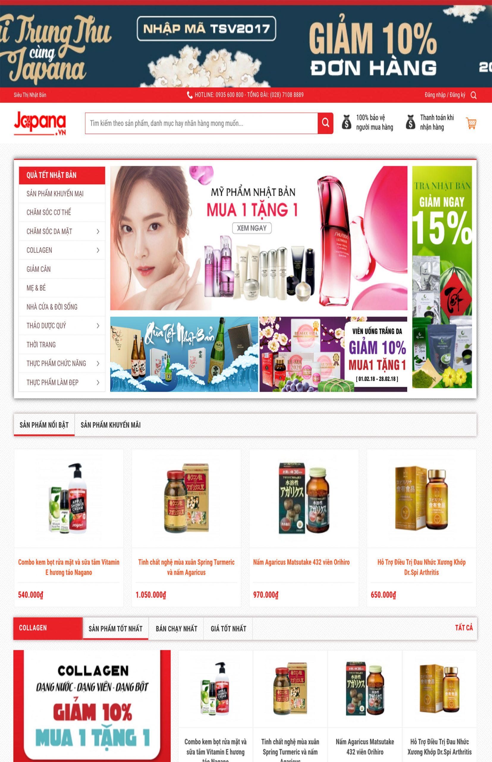 Mẫu website bán hàng Order Nhật