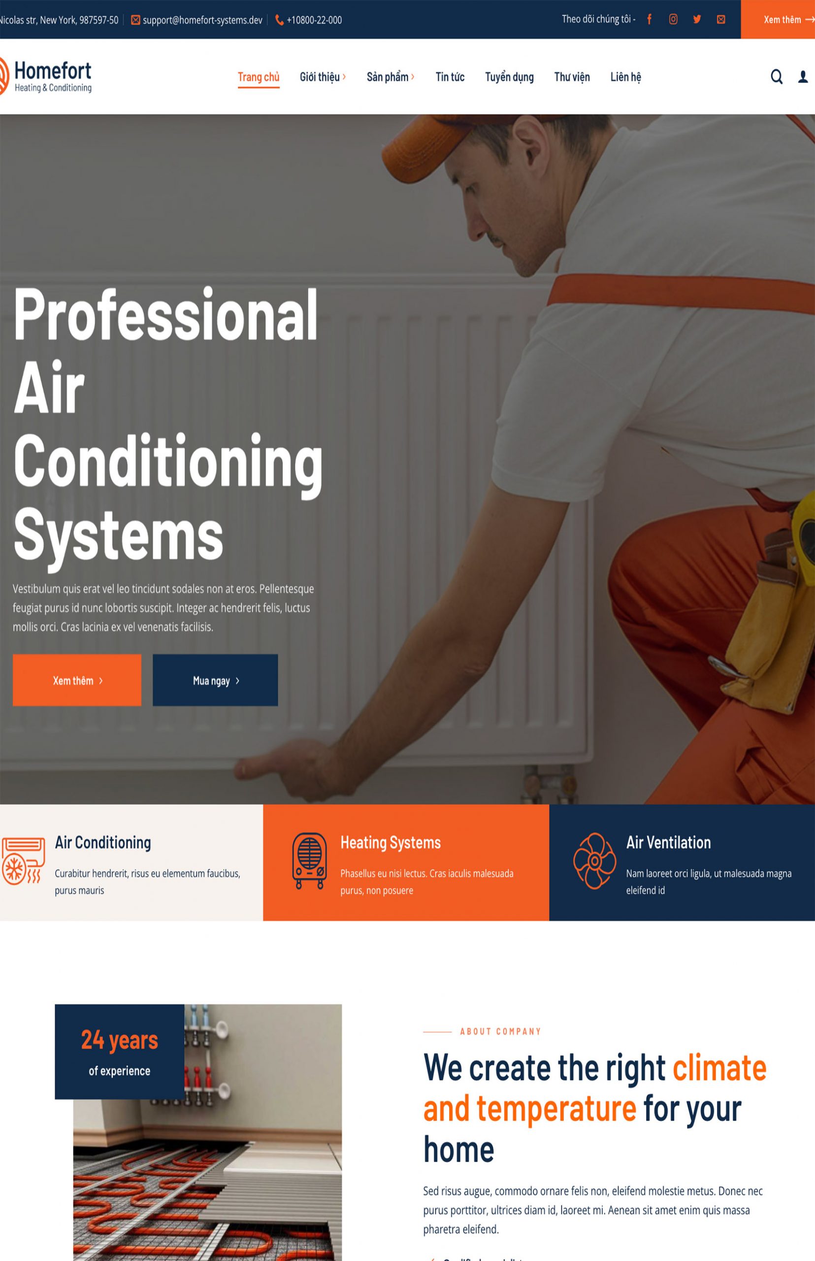 Mẫu website giới thiệu công ty