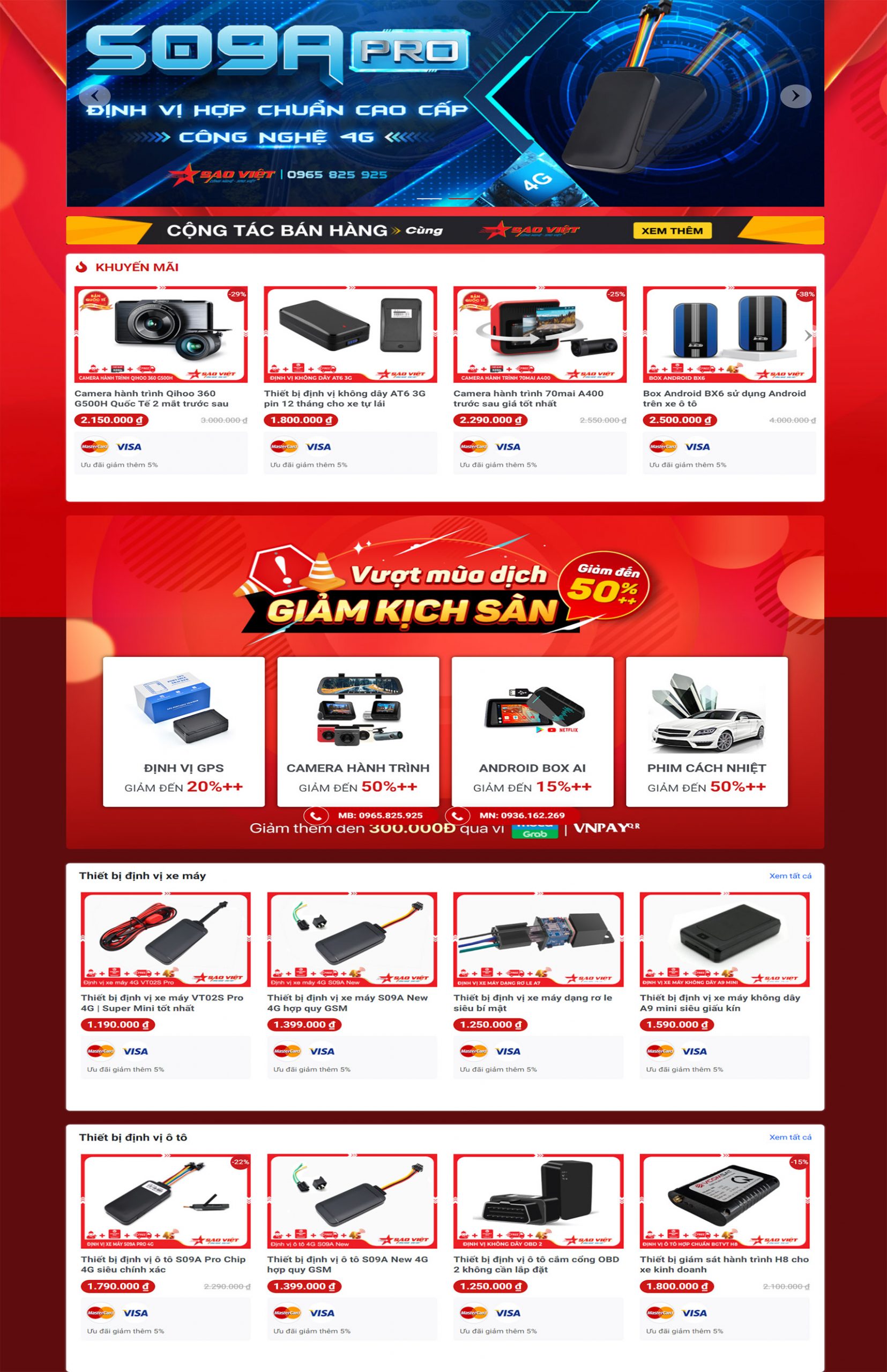 Thiết kế web thiết bị công nghệ xe hơi